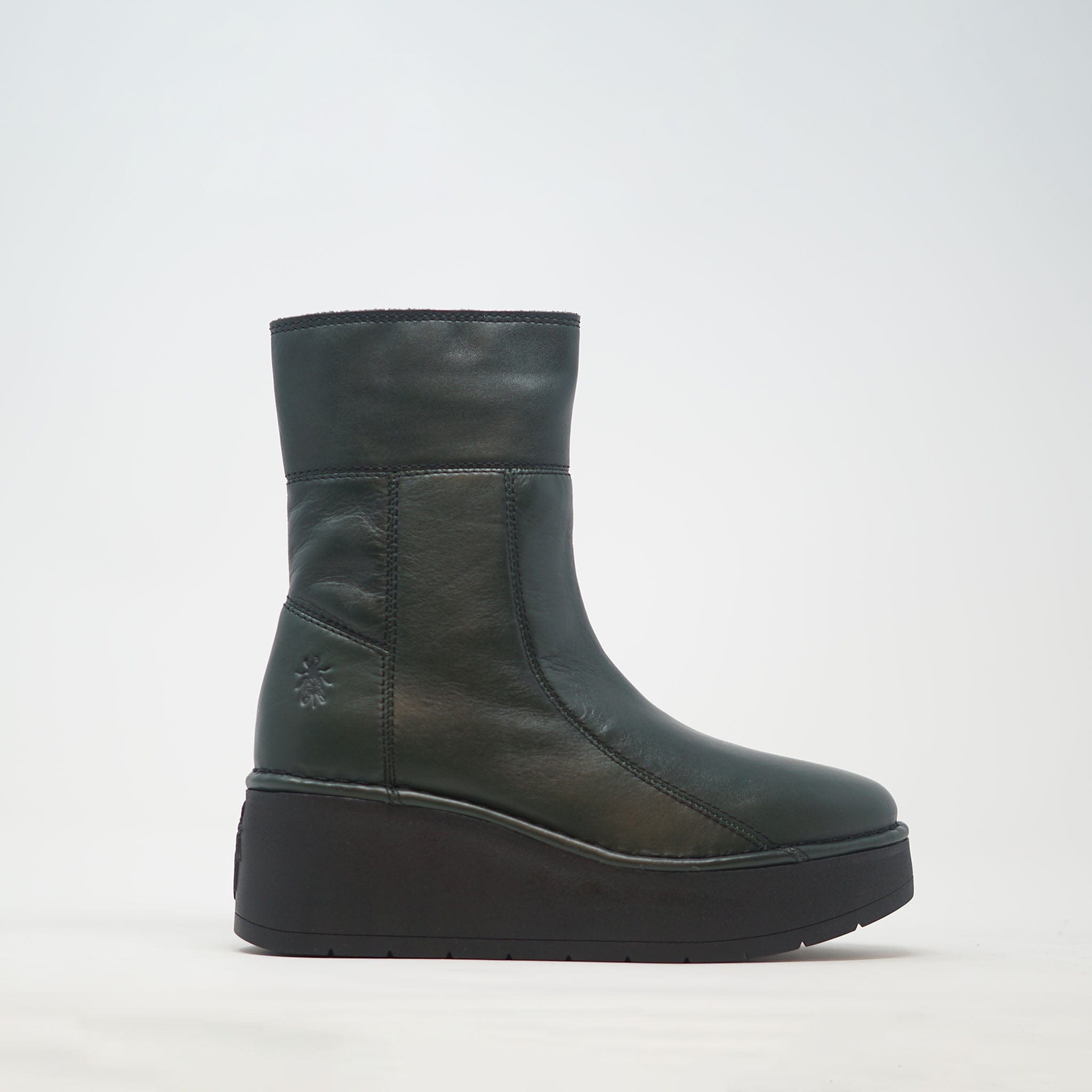 Fly London Hann Leather Boots Black