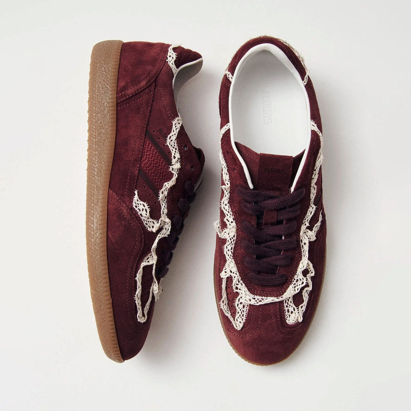 Alohas Tb. 490 Crochet Burgundy Sneakers TRAINERS  - ZIGZAG Footwear