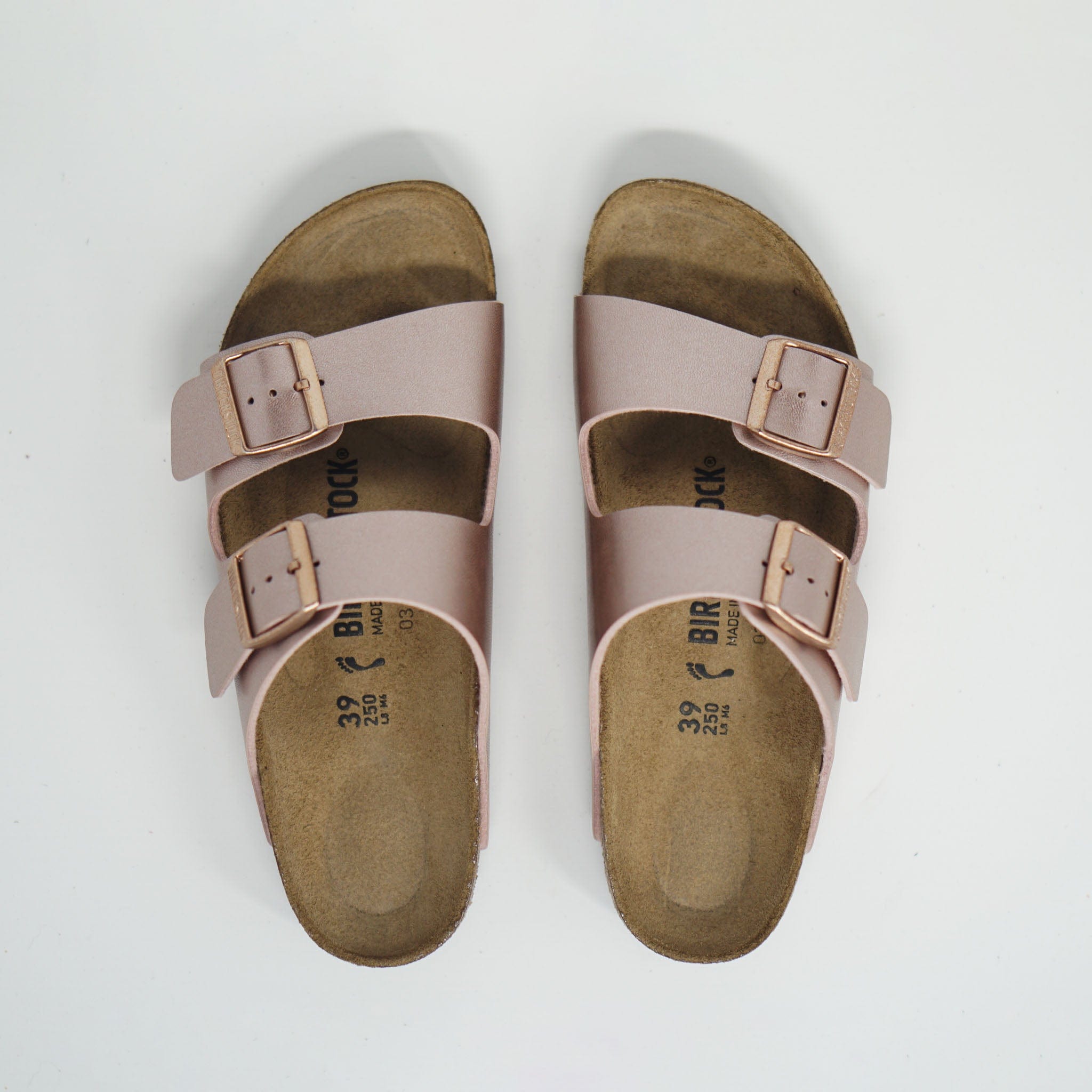 Birkenstock Arizona Narrow Footbed Copper SANDALS  - ZIGZAG Footwear