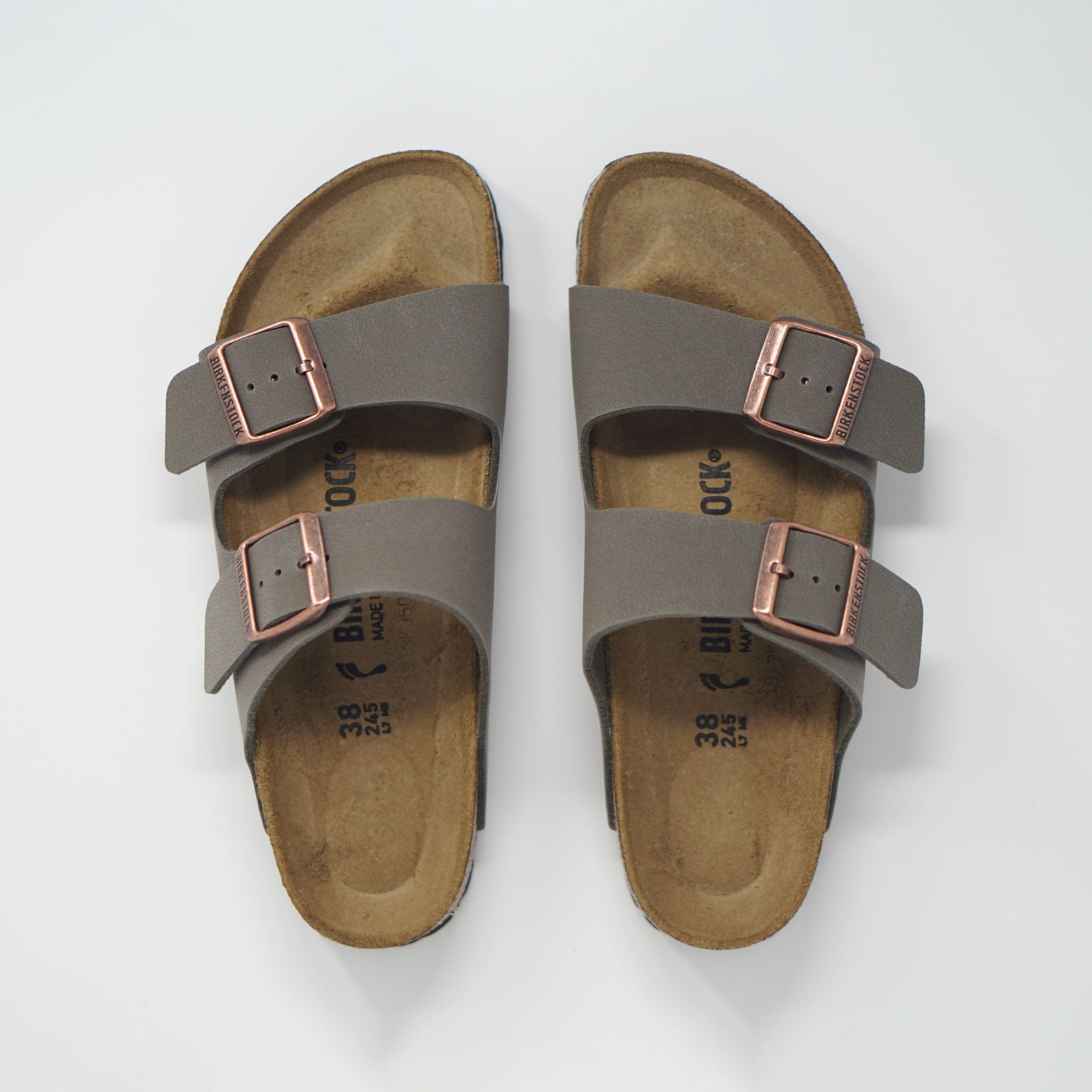 Birkenstock Arizona Narrow Footbed - Stone SANDALS  - ZIGZAG Footwear