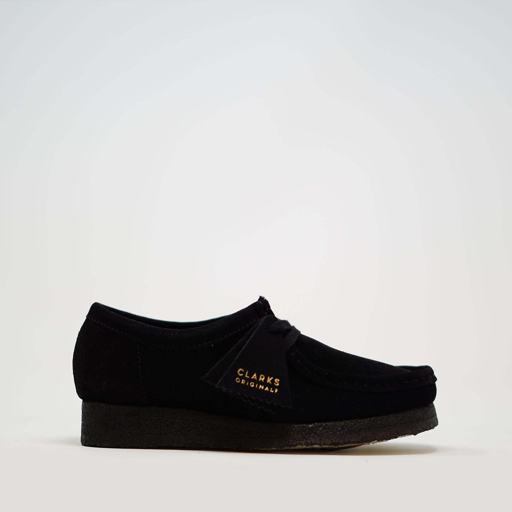 Clarks Originals Mens Wallabee Black Suede