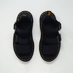 Dr Martens Gryphon Quad Sandals Black Pisa SANDALS  - ZIGZAG Footwear