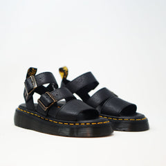 Dr Martens Gryphon Quad Sandals Black Pisa SANDALS  - ZIGZAG Footwear