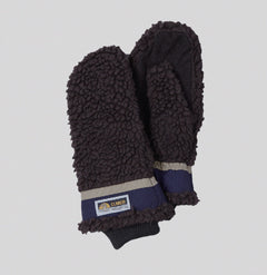 Elmer Wool Pile Flip Mittens Brown ACCESSORIES  - ZIGZAG Footwear