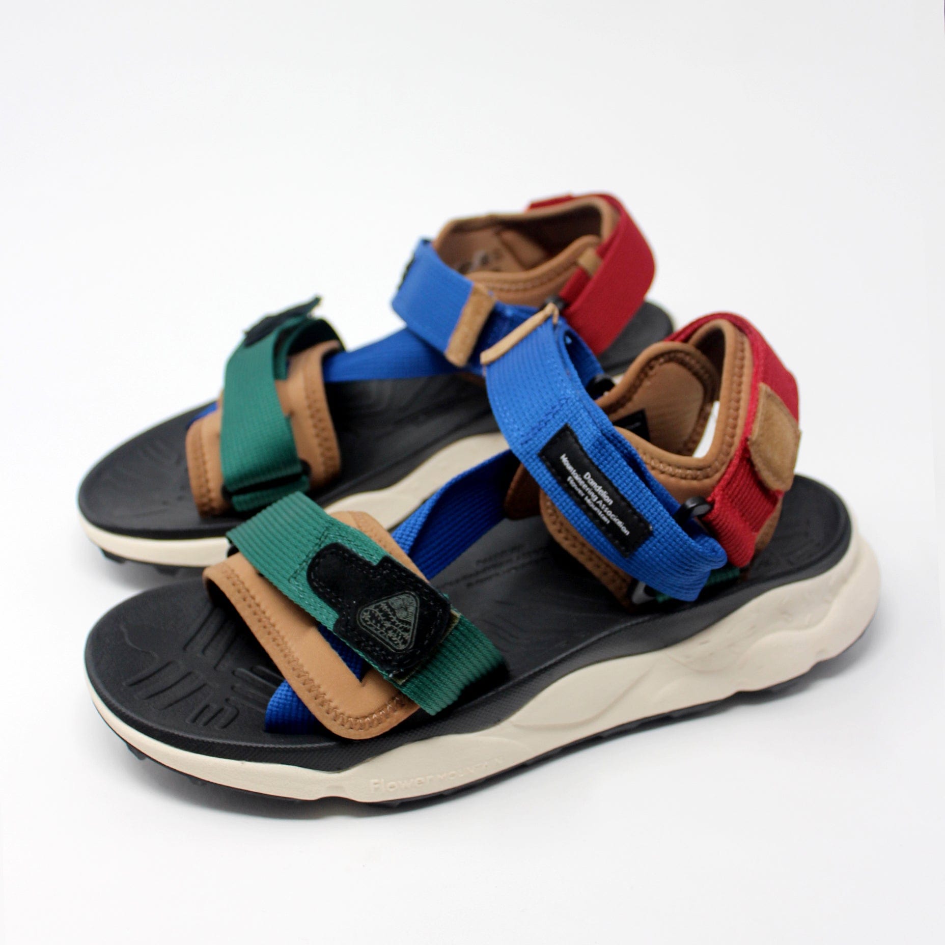 Flower Mountain Nazca 2 Sandal M Suede/Nylon Tapes Green Navy MM