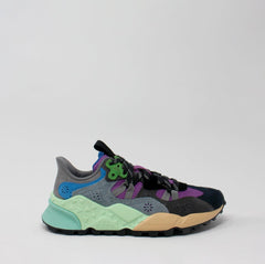 Flower Mountain Tiger Hill Suede W/Nylon/Mesh Indigo Anthracite Fuchsia RR TRAINERS  - ZIGZAG Footwear