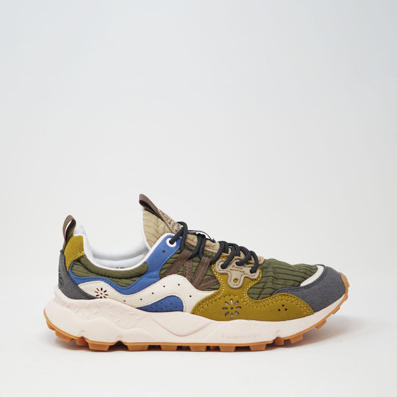 Flower Mountain U Yamano 3 Kaiso Eco Suede Nylon Anthracite Multi WW TRAINERS  - ZIGZAG Footwear