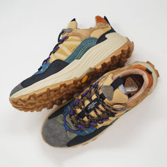 Flower Mountain Waterproof Iwano Man Suede Nylon Anthracite Cream Grey ZZ TRAINERS  - ZIGZAG Footwear