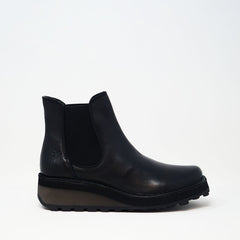 Fly London Huud Leather Boots Black BOOTS  - ZIGZAG Footwear