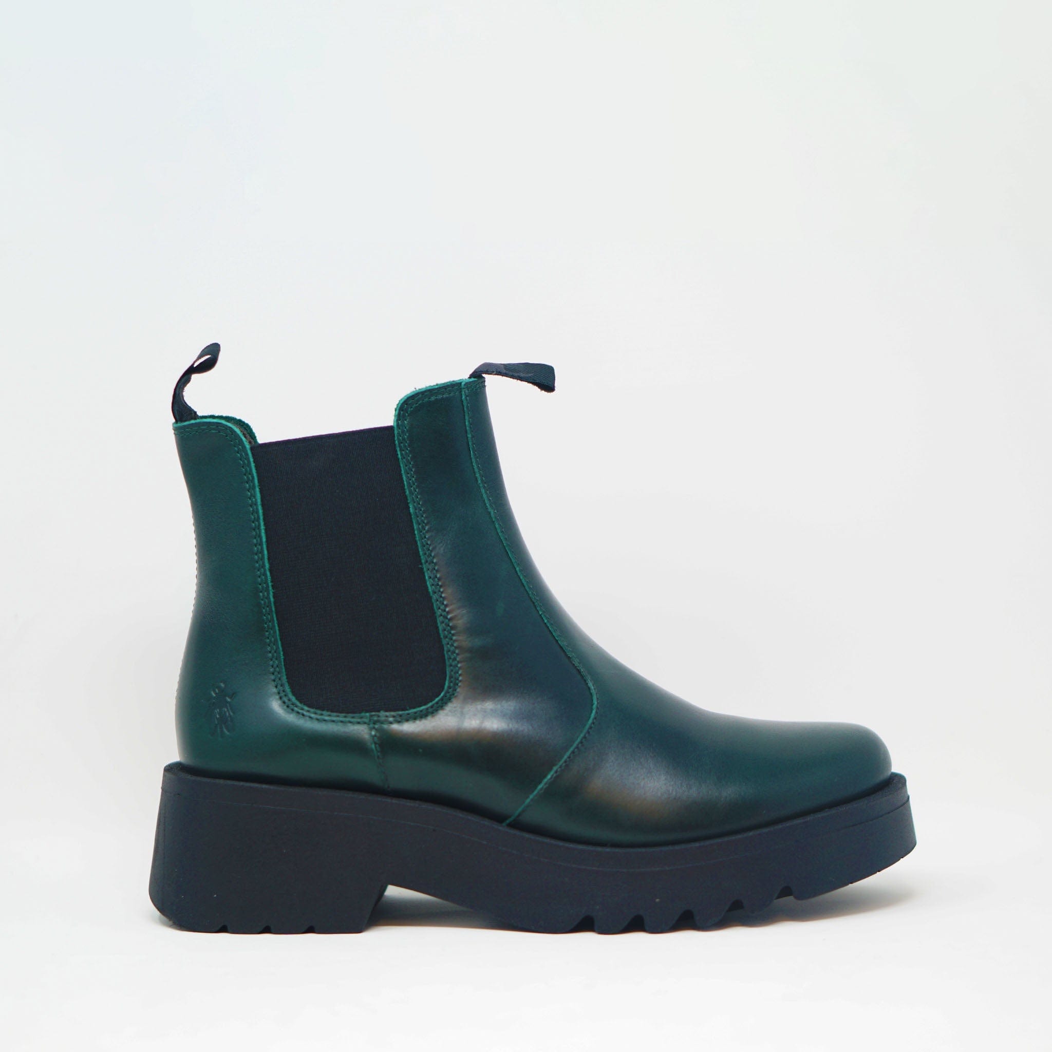 Fly London MEDI Leather Chelsea Boots Petrol BOOTS  - ZIGZAG Footwear