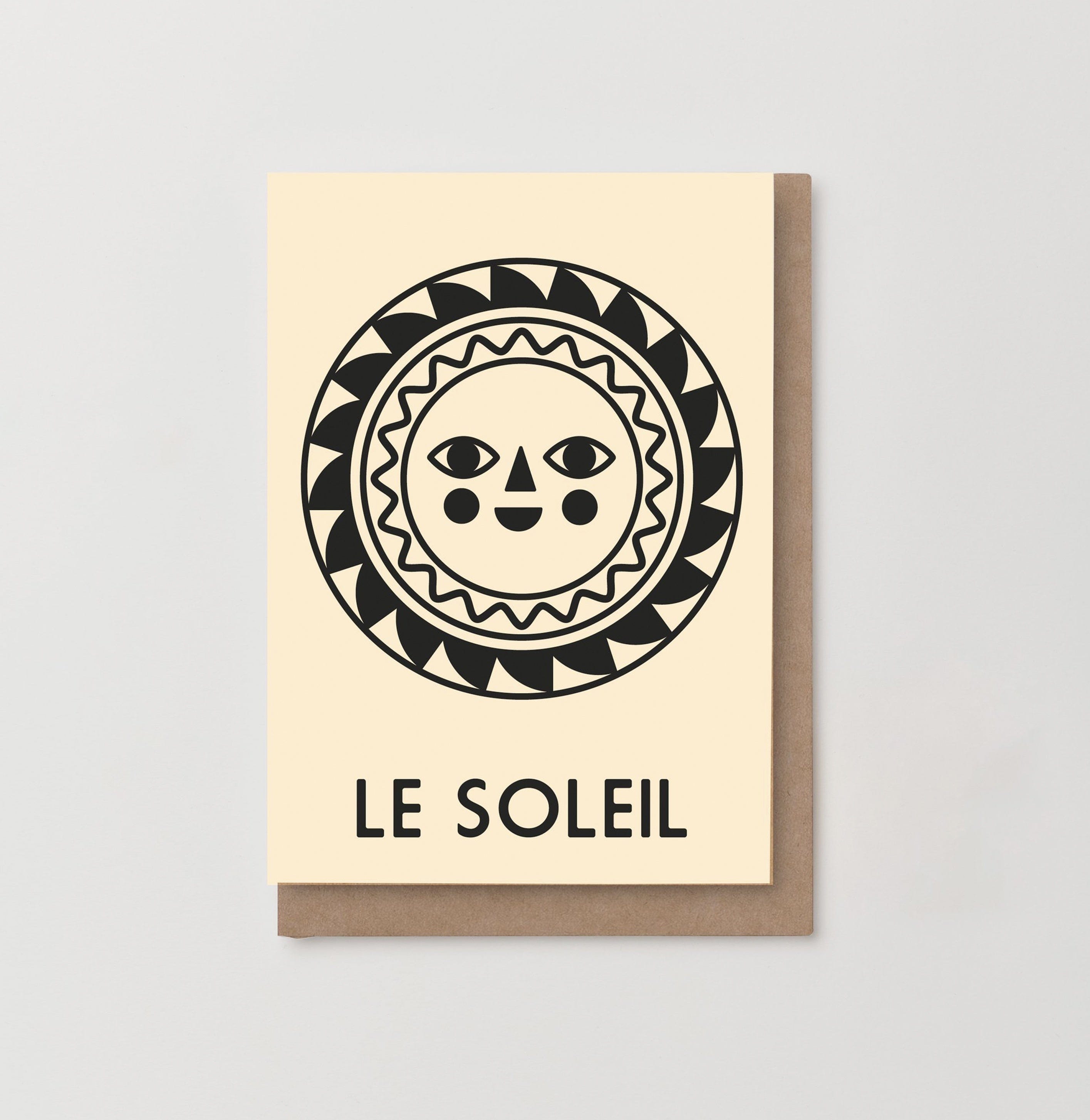 Kinshipped Greetings Card Le Soleil Sun GREETINGS CARDS  - ZIGZAG Footwear