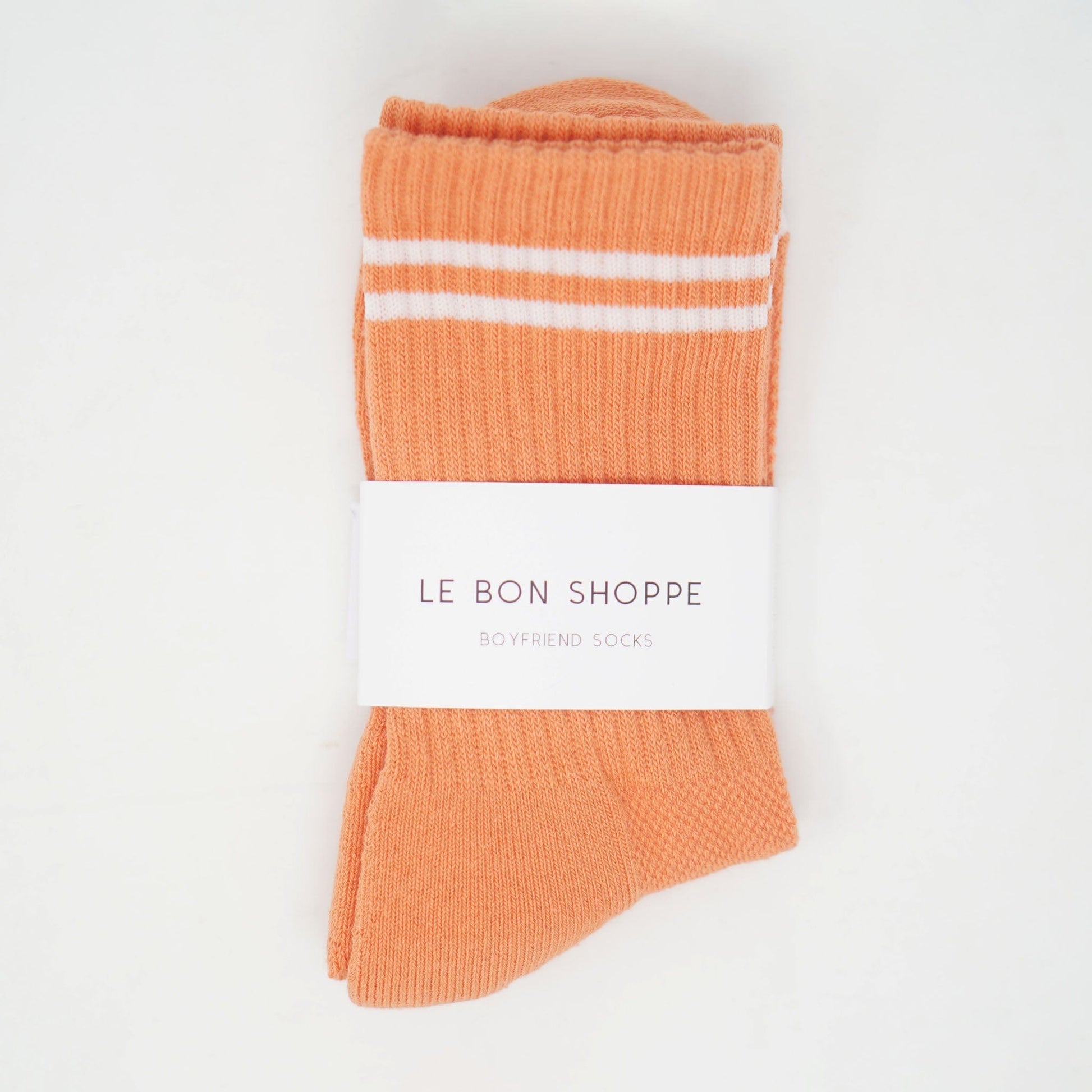 Le Bon Shoppe Boyfriend Socks Orange Socks  - ZIGZAG Footwear