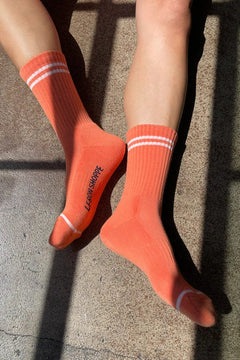 Le Bon Shoppe Boyfriend Socks Orange Socks  - ZIGZAG Footwear