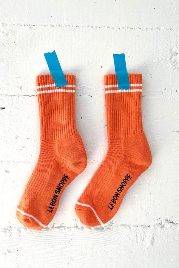 Le Bon Shoppe Boyfriend Socks Orange Socks  - ZIGZAG Footwear