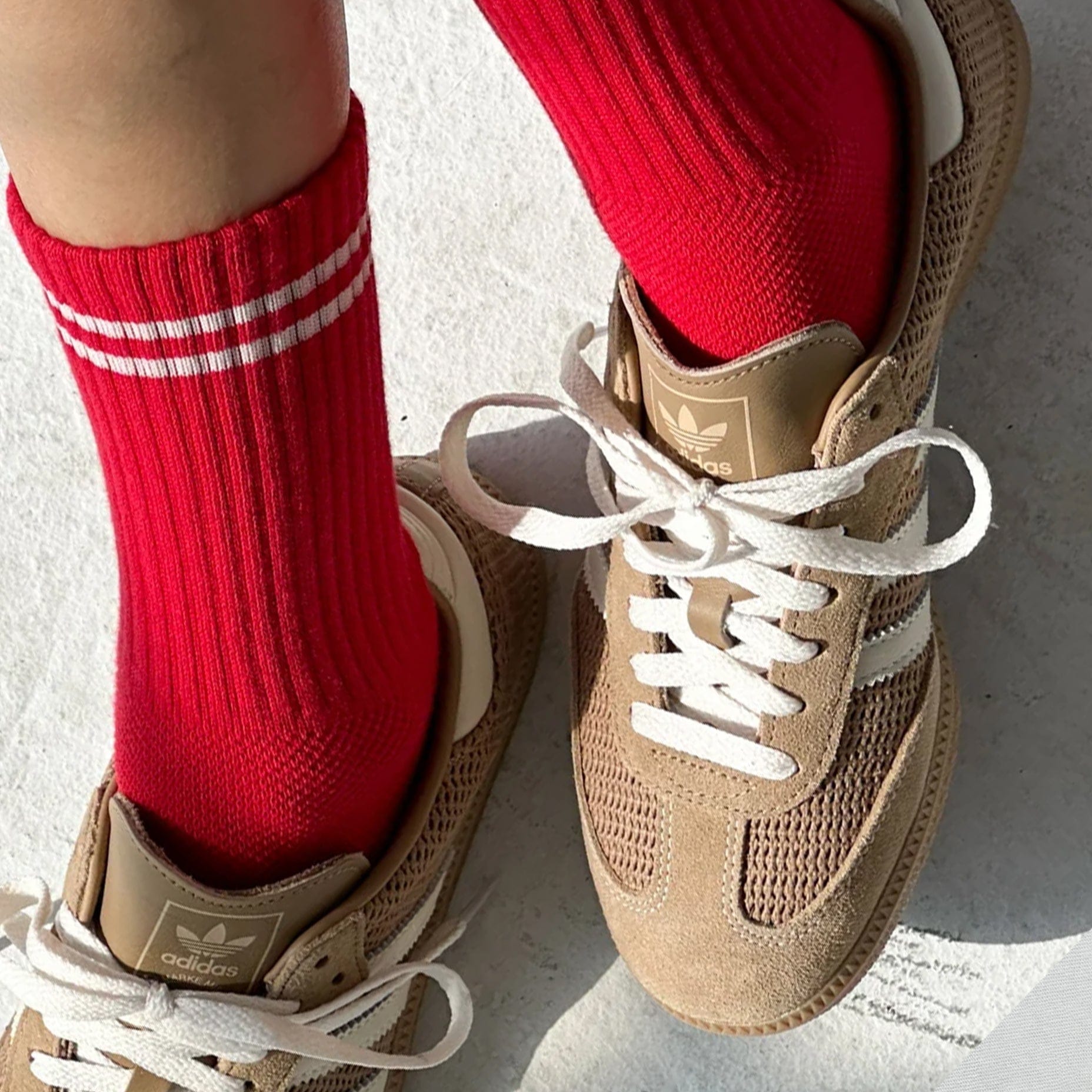 Le Bon Shoppe Boyfriend Socks Red Socks  - ZIGZAG Footwear