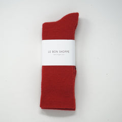 Le Bon Shoppe Camper Socks Red Socks  - ZIGZAG Footwear