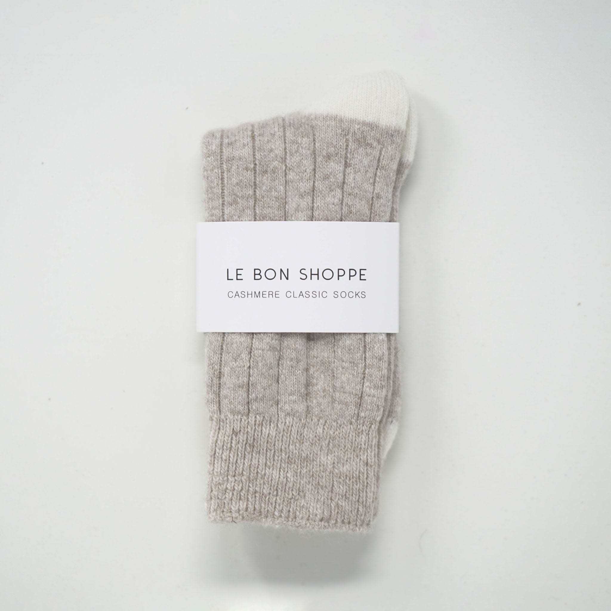 Le Bon Shoppe Classic Cashmere Socks Fawn Socks  - ZIGZAG Footwear