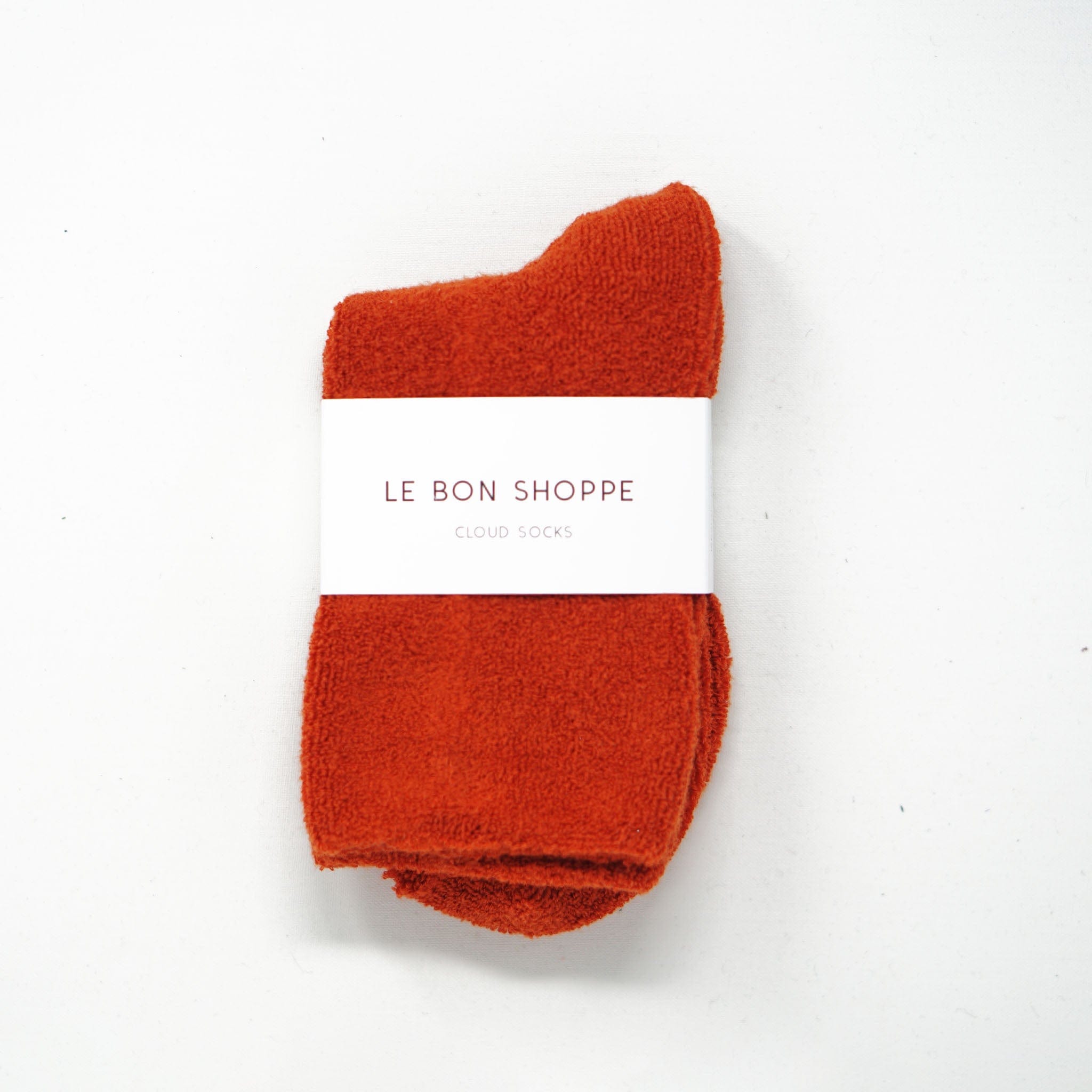 Le Bon Shoppe Cloud Socks Burnt Orange Socks  - ZIGZAG Footwear