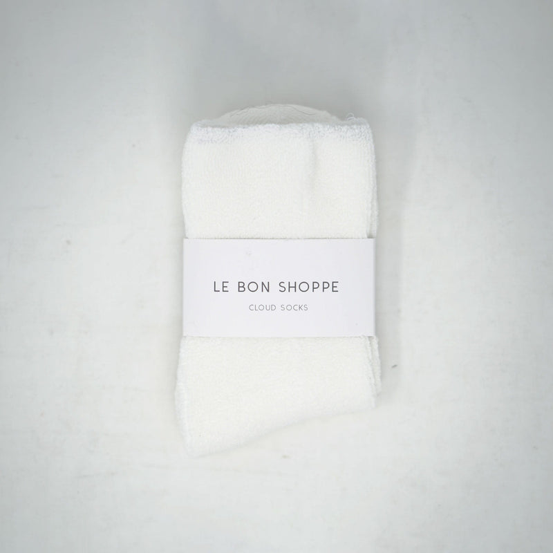 Le Bon Shoppe Cloud Socks Classic White Socks  - ZIGZAG Footwear