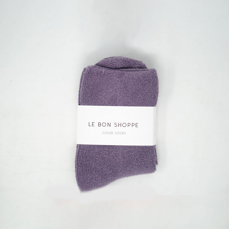 Le Bon Shoppe Cloud Socks Plum Socks  - ZIGZAG Footwear