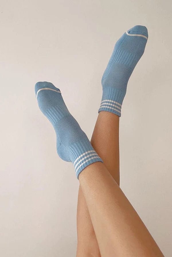 Le Bon Shoppe Girlfriend Socks Parisian Blue Socks  - ZIGZAG Footwear