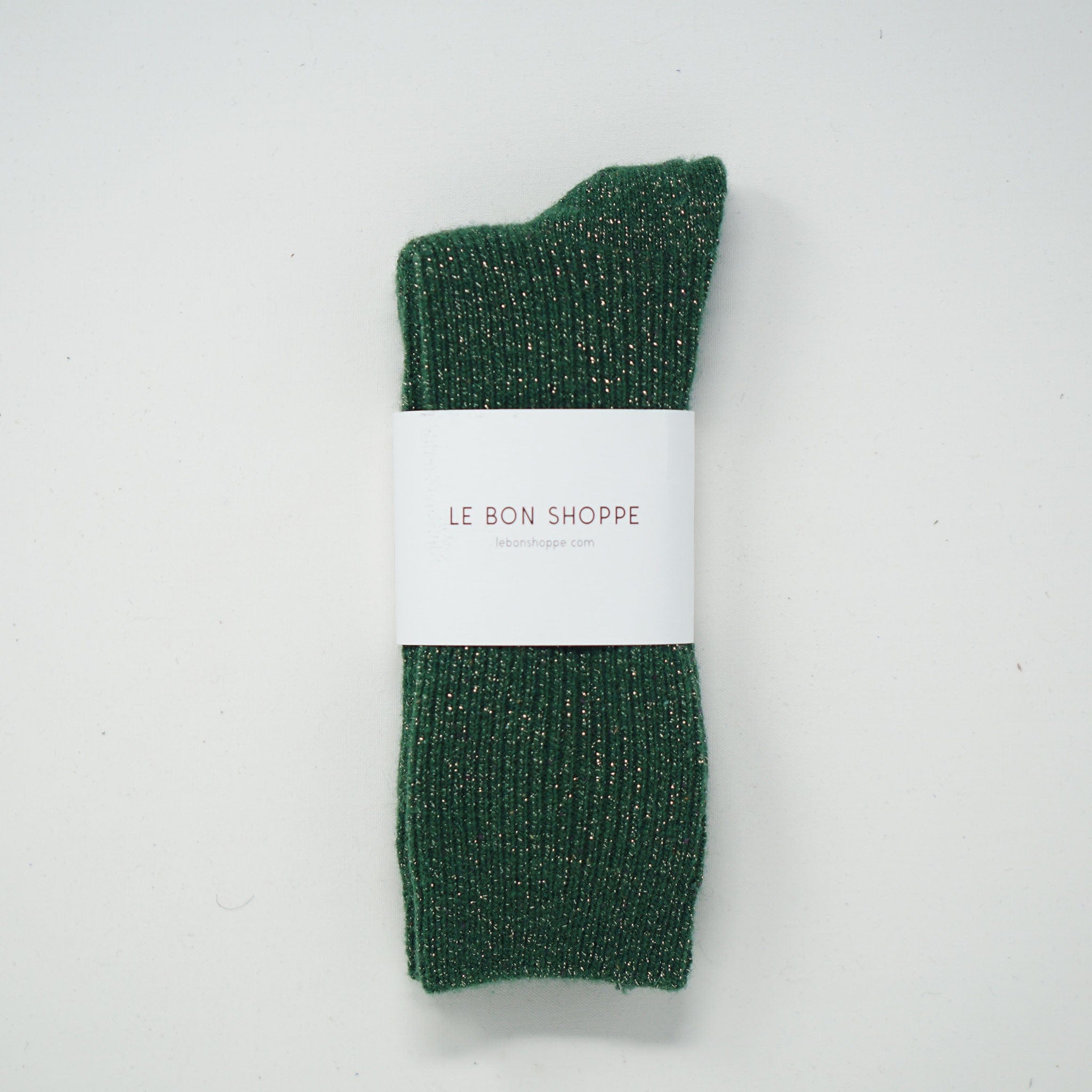 Le Bon Shoppe Winter Sparkle Socks Evergreen Socks  - ZIGZAG Footwear