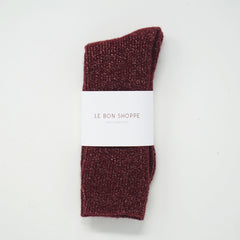 Le Bon Shoppe Winter Sparkle Socks Wine Socks  - ZIGZAG Footwear