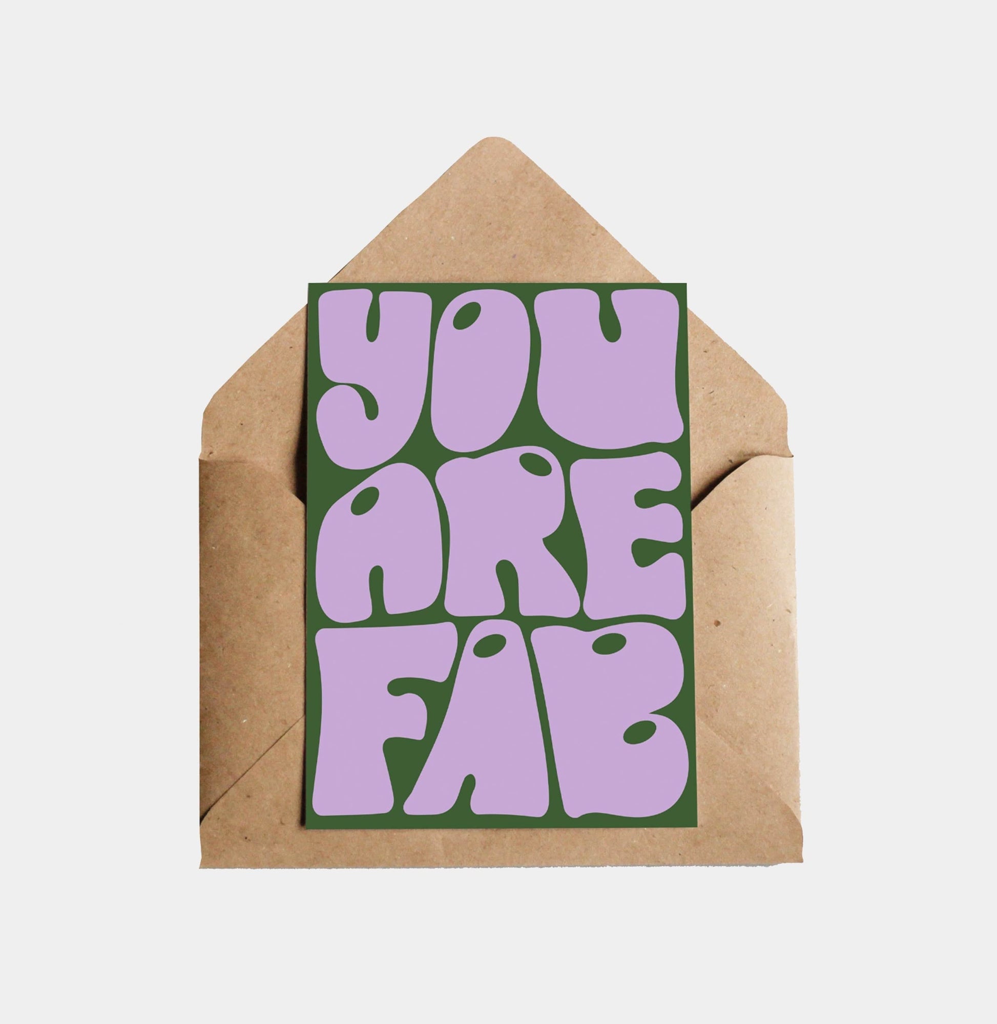 Lottie Hall Studio Greetings Card You Are Fab GREETINGS CARDS  - ZIGZAG Footwear