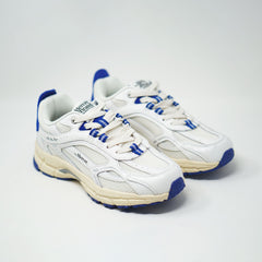 Mercer The Re Run Vintage White Blue TRAINERS  - ZIGZAG Footwear