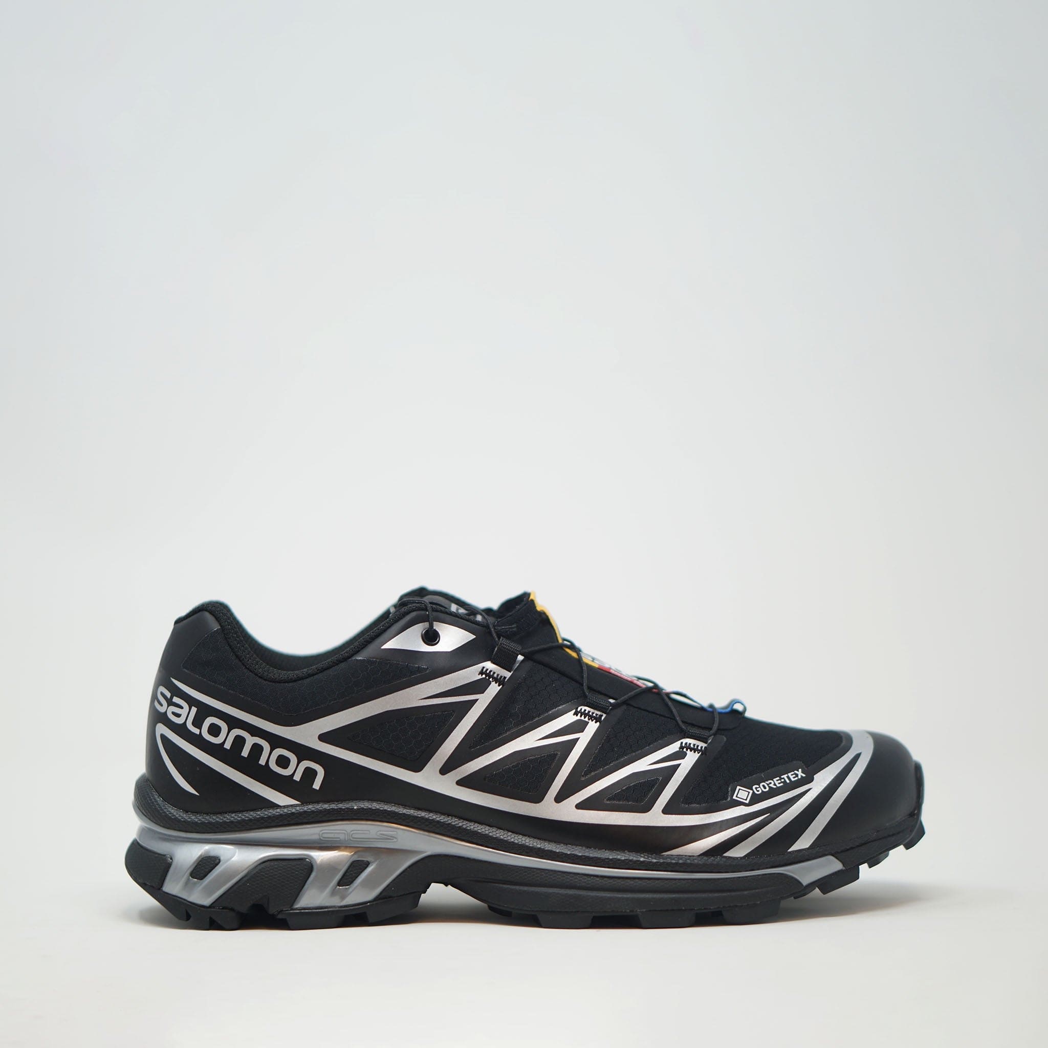 Salomon XT-6 Gore Tex Black/Black/Ftw Silver TRAINERS  - ZIGZAG Footwear