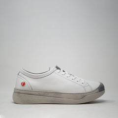 Softinos Apur Smooth White TRAINERS  - ZIGZAG Footwear