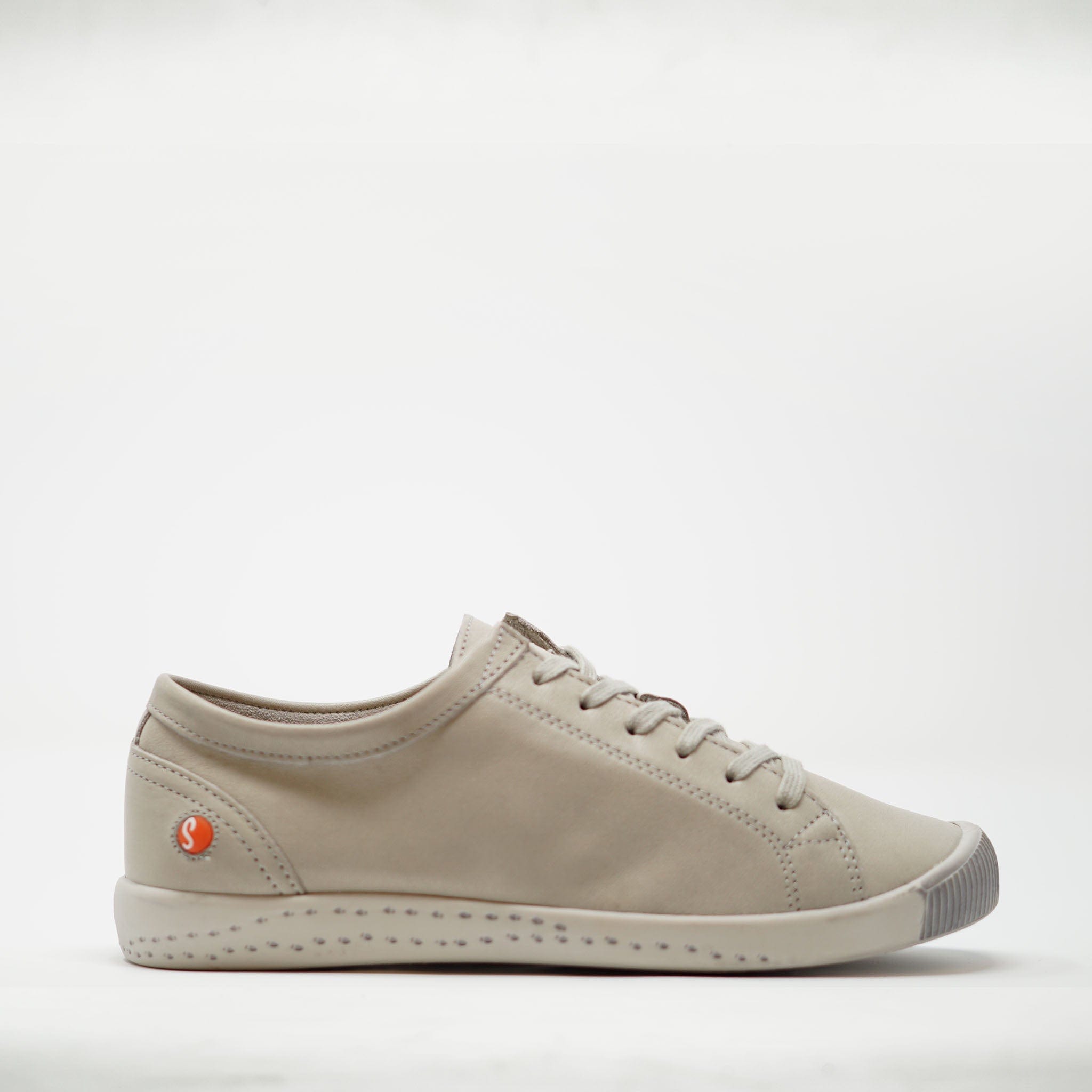 Softinos Isla Washed Light Grey TRAINERS  - ZIGZAG Footwear