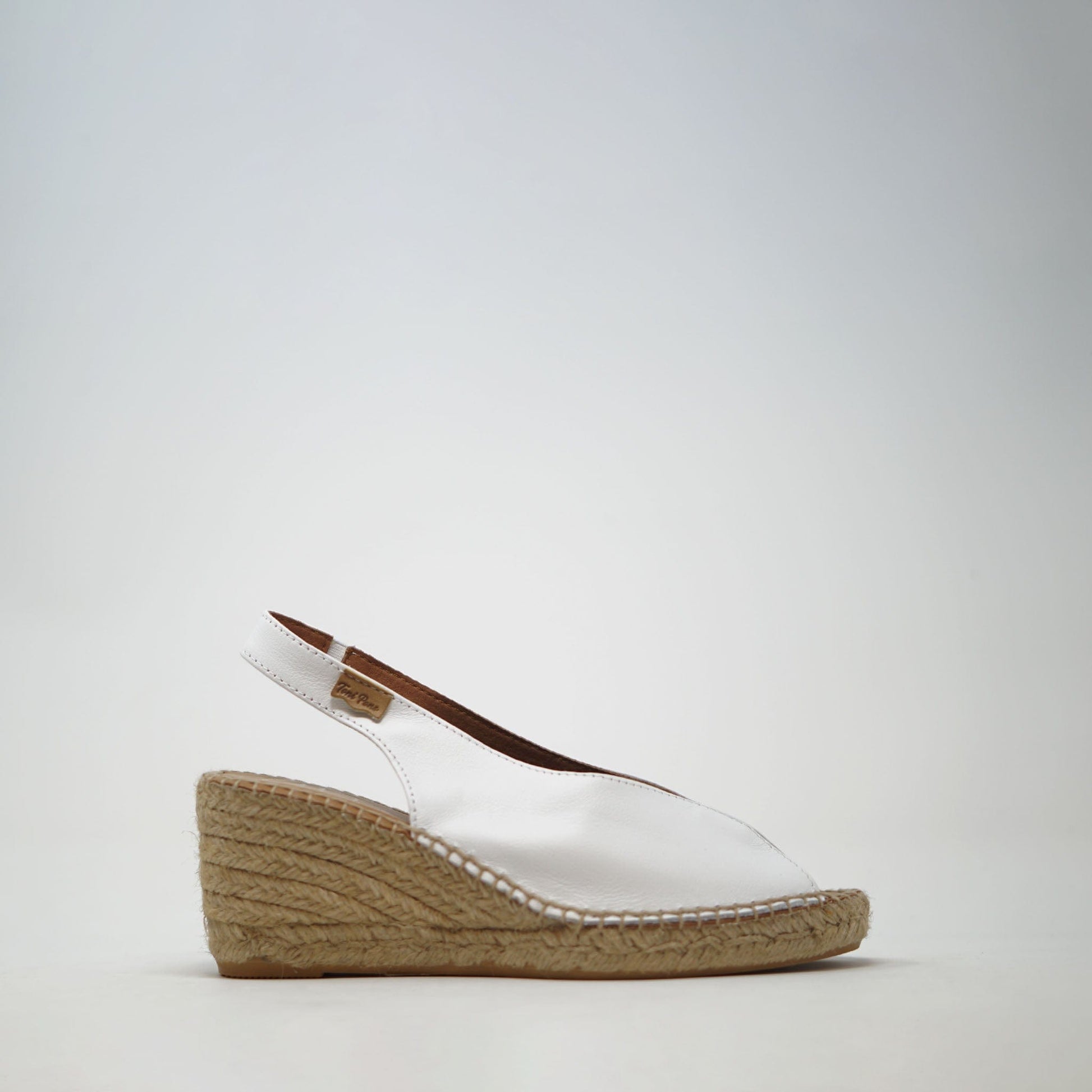 Toni Pons Laila P Leather Wedge White SANDALS  - ZIGZAG Footwear