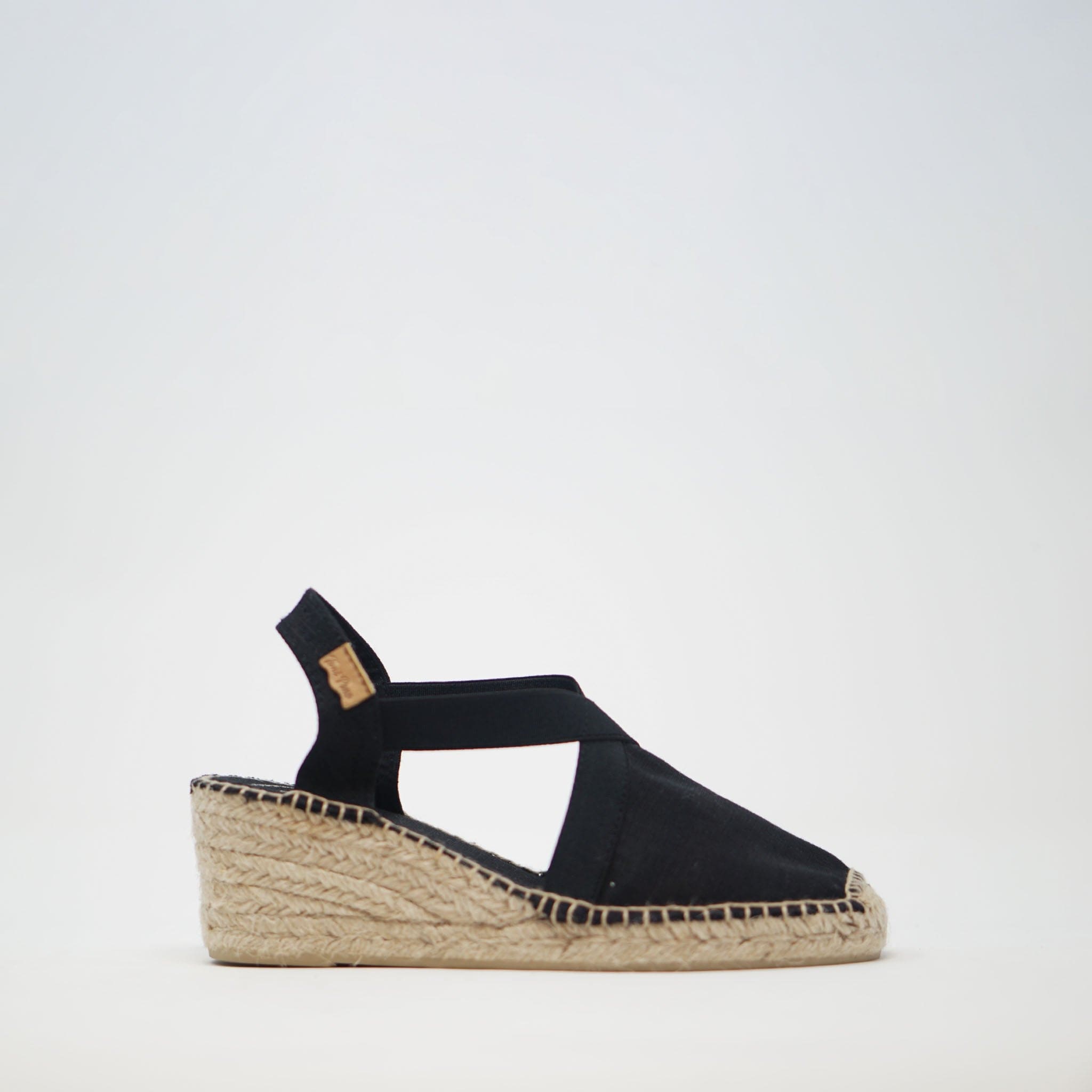 Toni Pons Ter Vegan Wedge Black SANDALS  - ZIGZAG Footwear