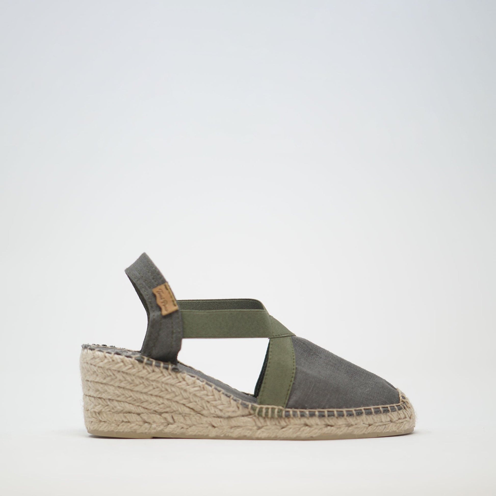 Toni Pons Ter Vegan Wedge Khaki SANDALS  - ZIGZAG Footwear