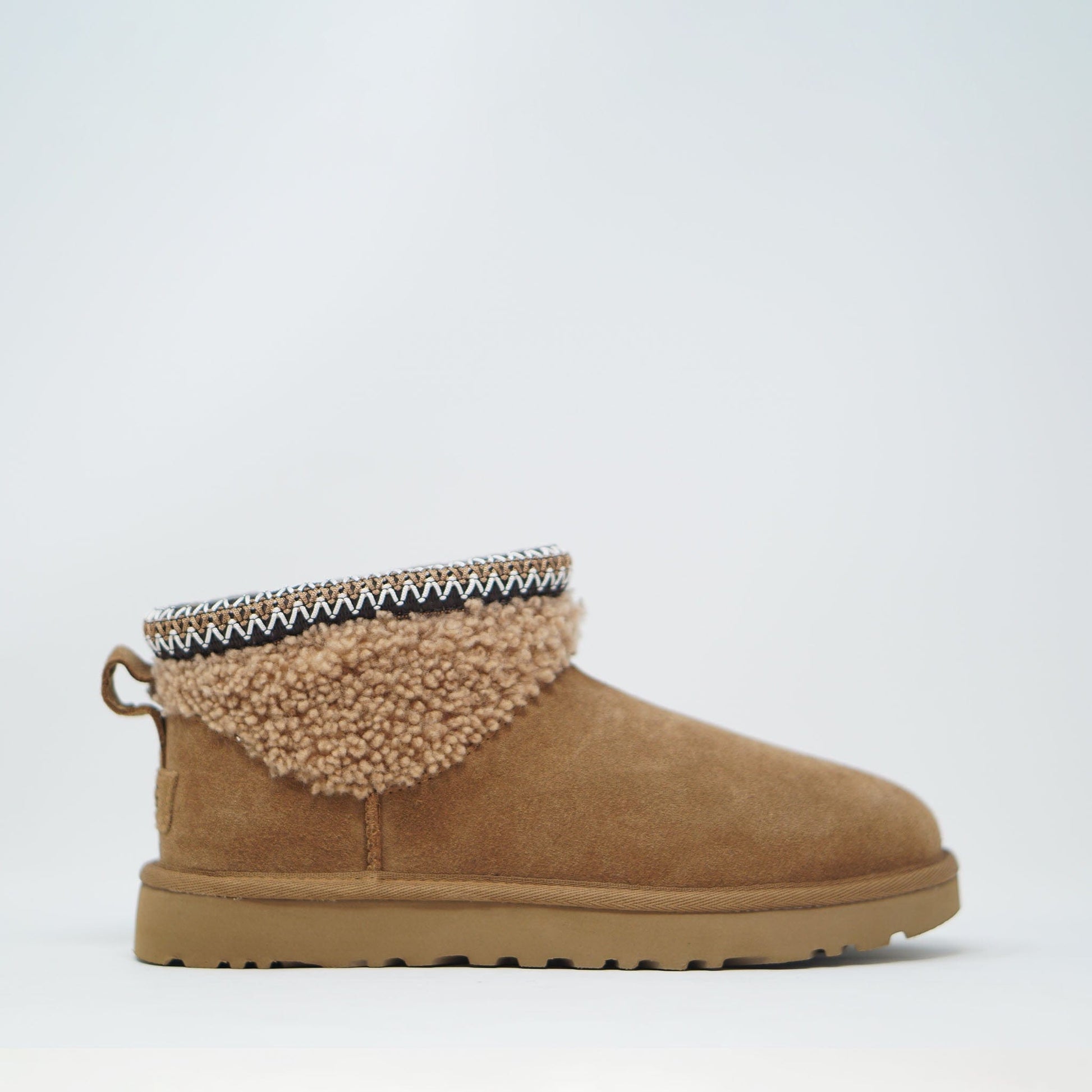 Ugg Classic Ultra Mini Maxi Curly Chesnut BOOTS  - ZIGZAG Footwear