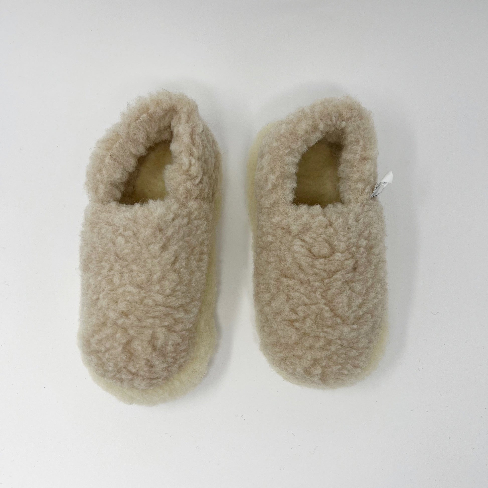 Yoko Wool Siberian Beige SLIPPERS  - ZIGZAG Footwear