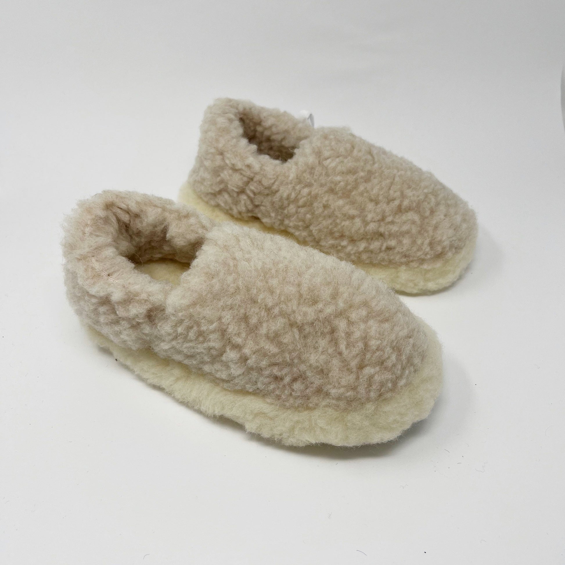 Yoko Wool Siberian Beige SLIPPERS  - ZIGZAG Footwear