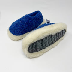 Yoko Wool Siberian Deep Blue SLIPPERS  - ZIGZAG Footwear