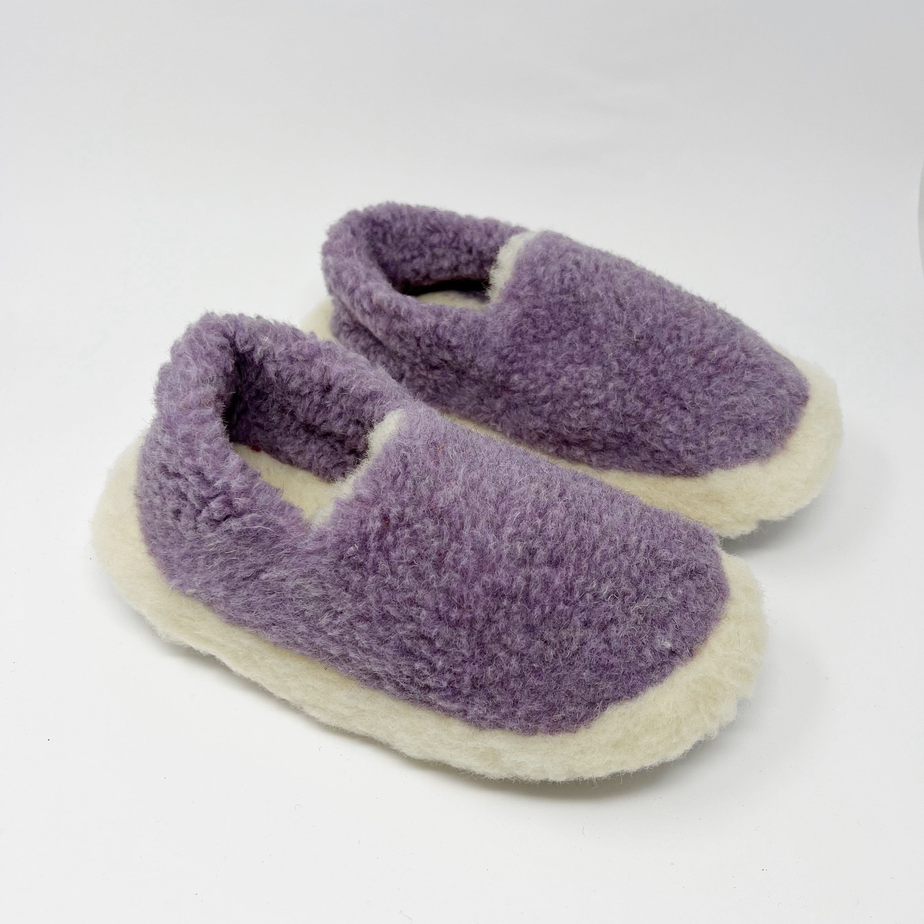 Yoko Wool Siberian Lilac SLIPPERS  - ZIGZAG Footwear