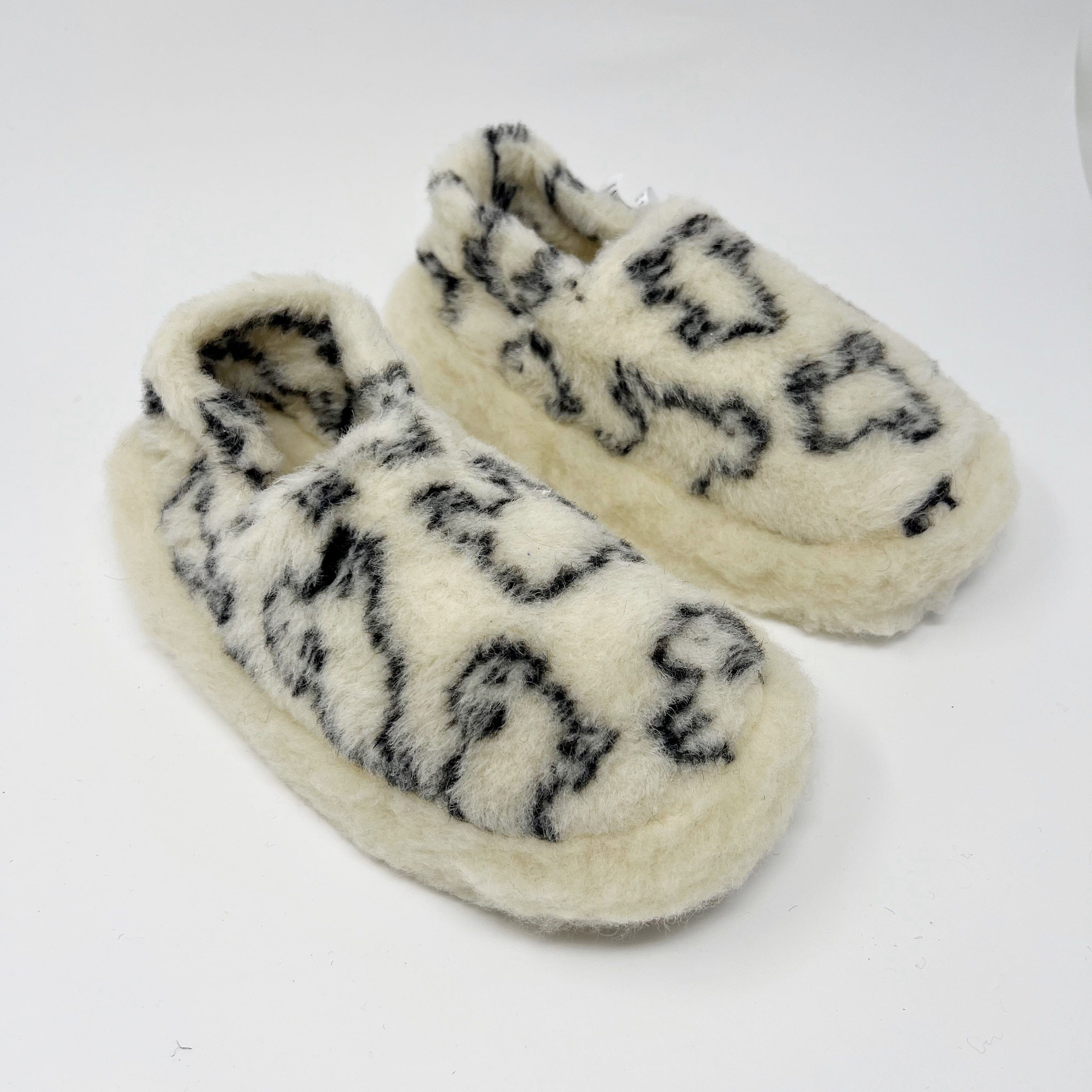 Yoko Wool Siberian Slipper Sheep Print