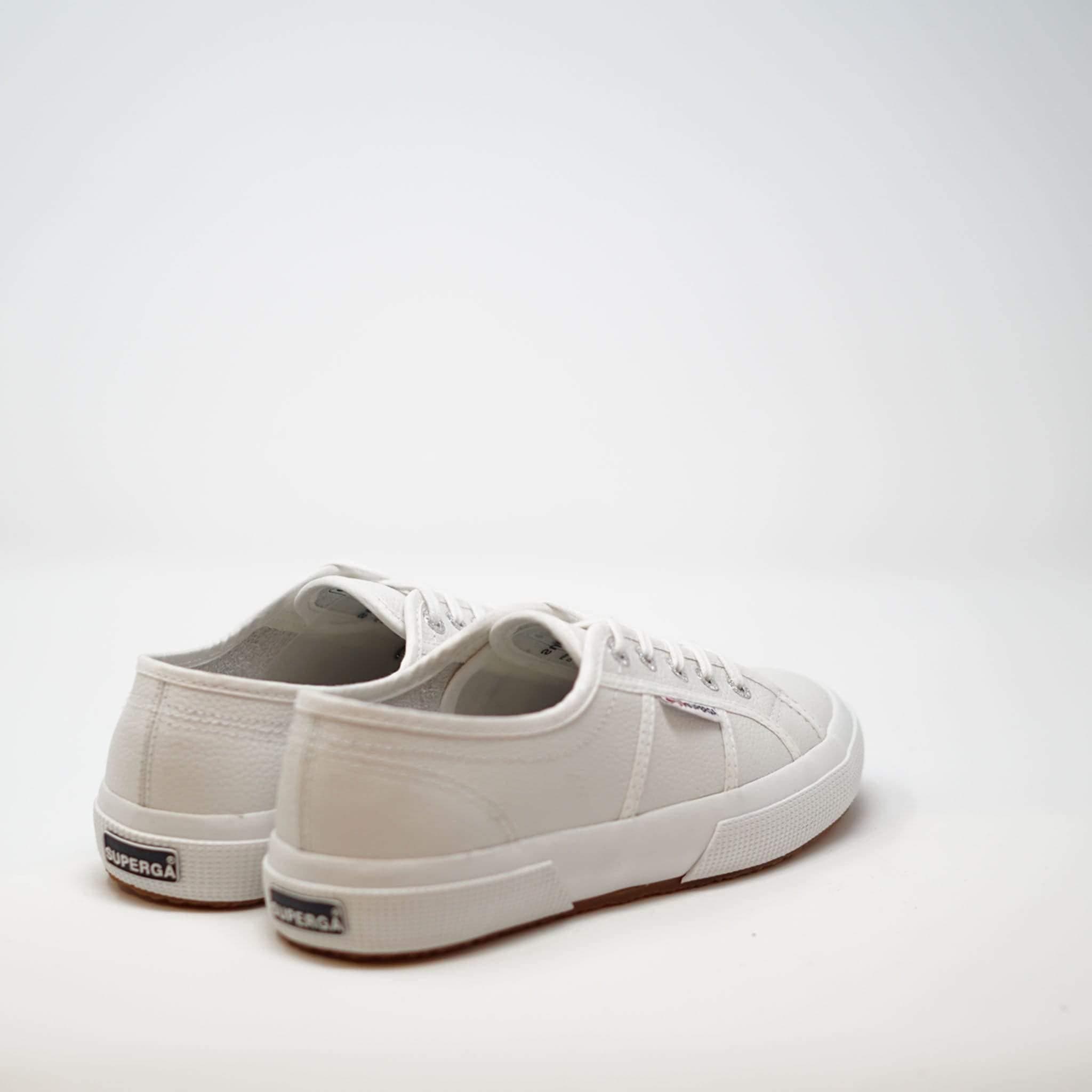 Superga shoes white leather online